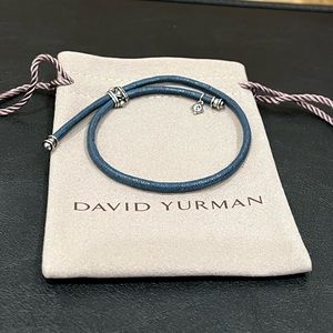 David Yurman leather rope adjustable bracelet.  Brand new, no tags.